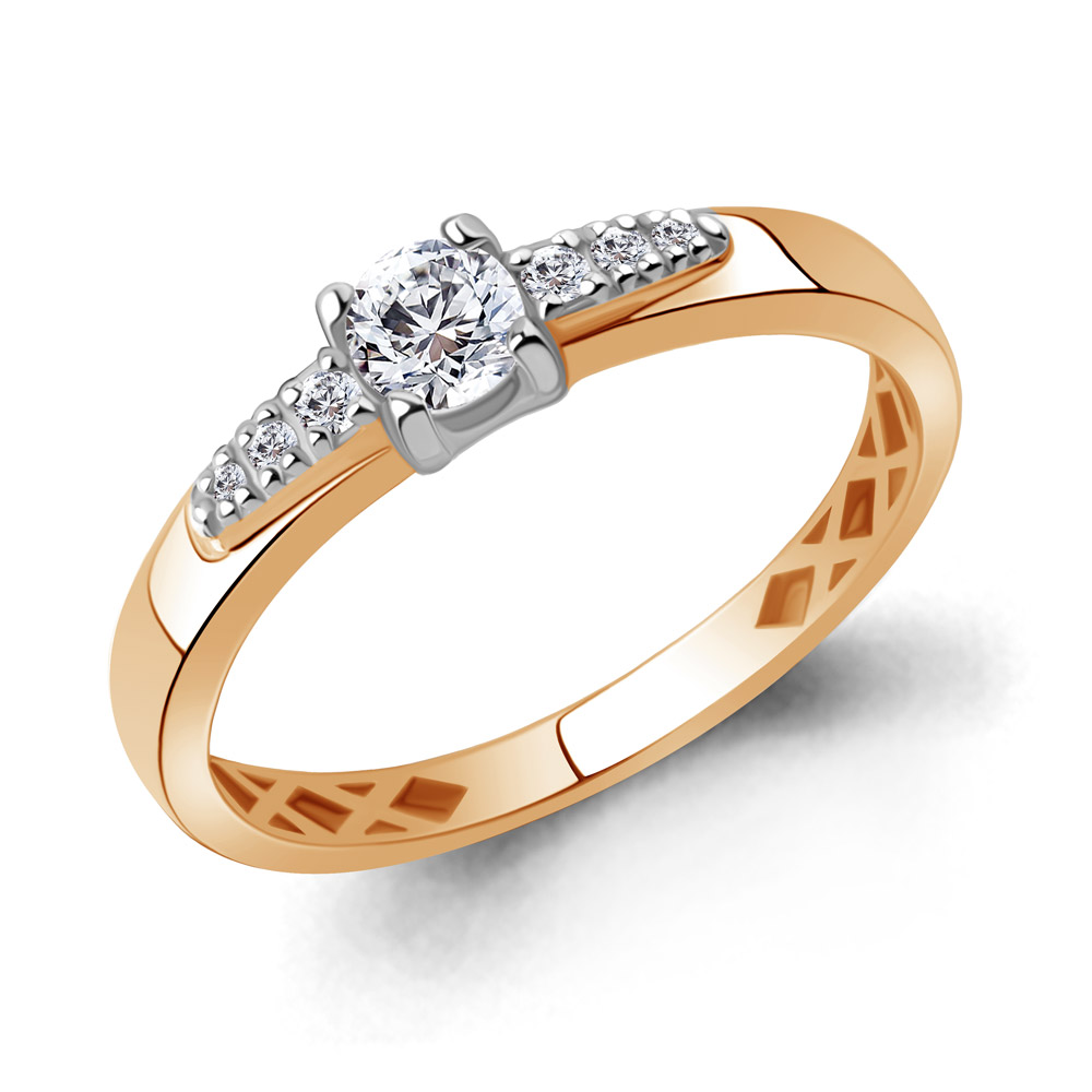 600314 Кольцо из Золота с фианитами