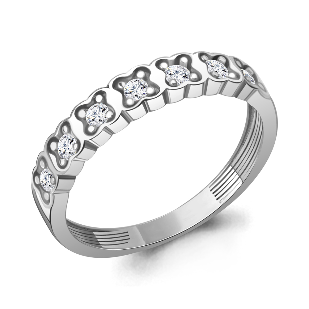 600322А Кольцо из Серебра с фианитами