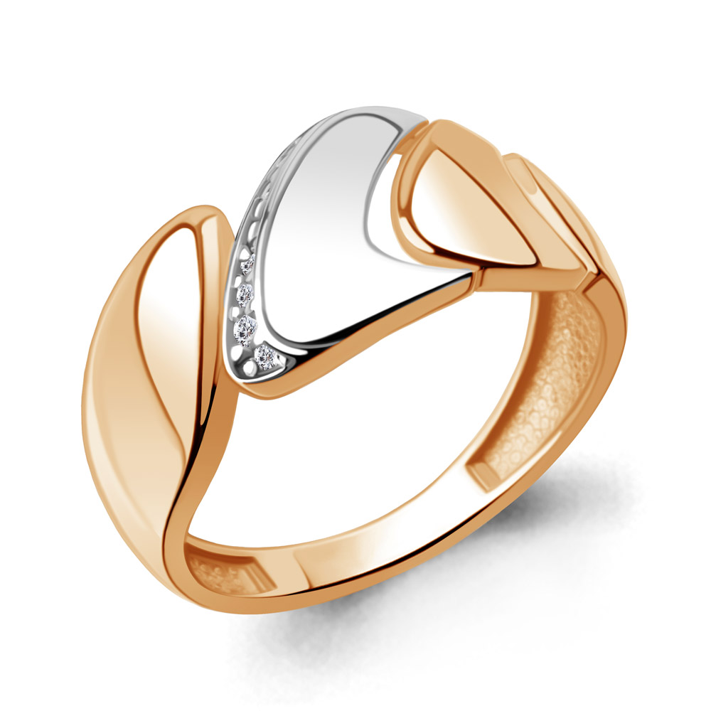 600327А Кольцо из Золота с фианитами