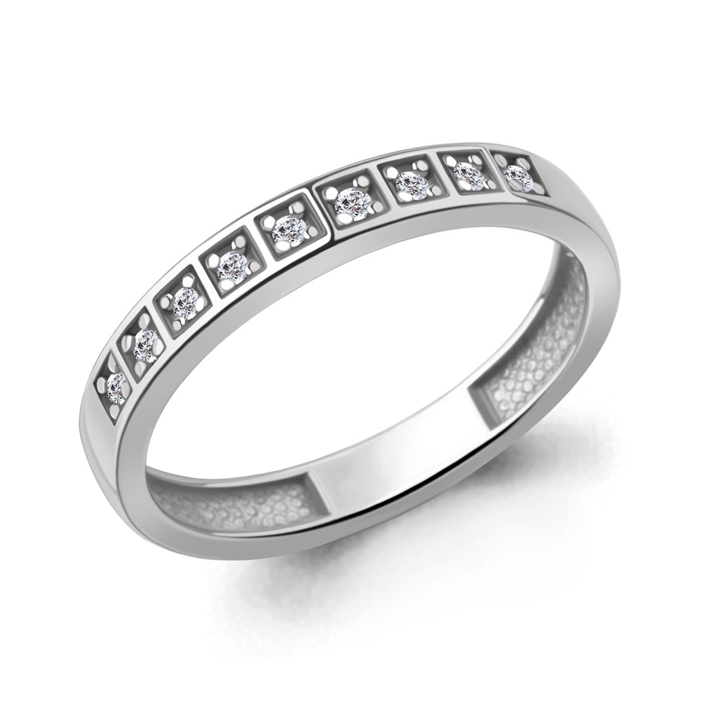 600339А Кольцо из Серебра с фианитами