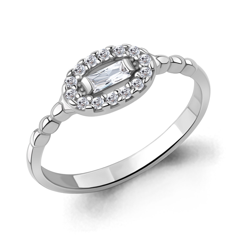 600341А Кольцо из Серебра с фианитами