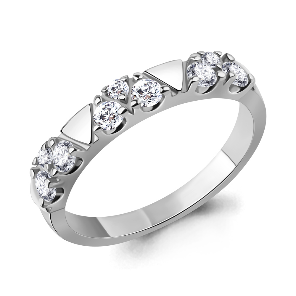 600364А Кольцо из Серебра с фианитами