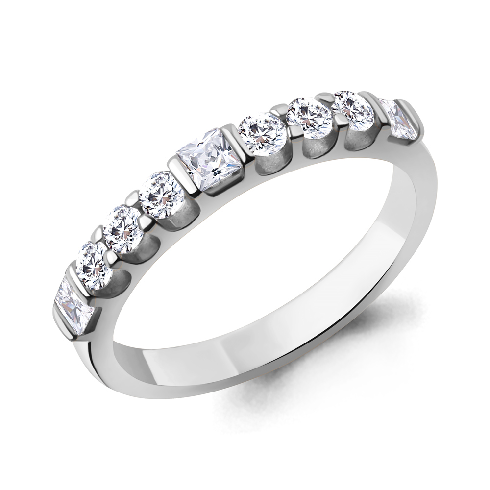 600373А Кольцо из Серебра с фианитами