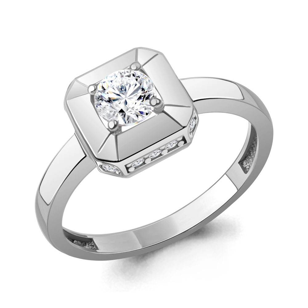 600405А Кольцо из Серебра с фианитами