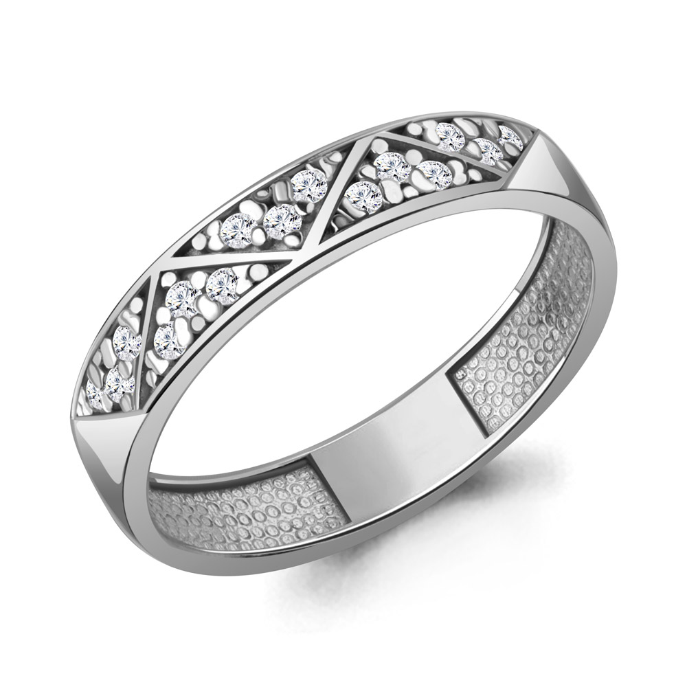 600419А Кольцо из Серебра с фианитами