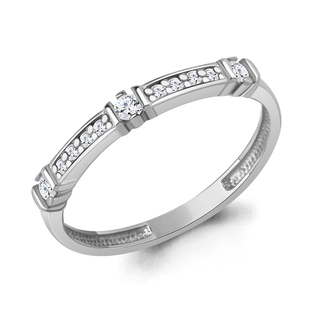 600422А Кольцо из Серебра с фианитами