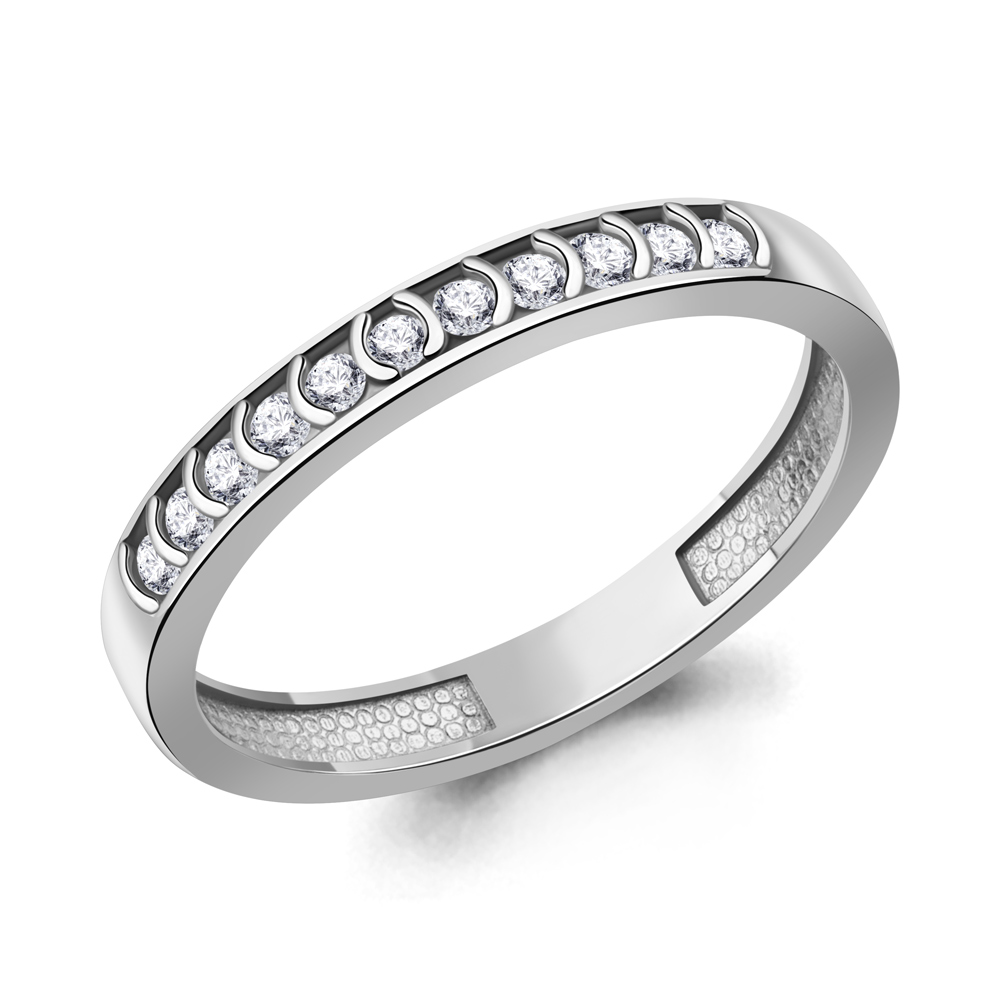 600425А Кольцо из Серебра с фианитами