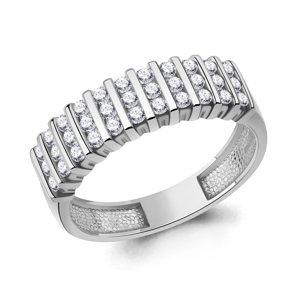 600426А Кольцо из Серебра с фианитами