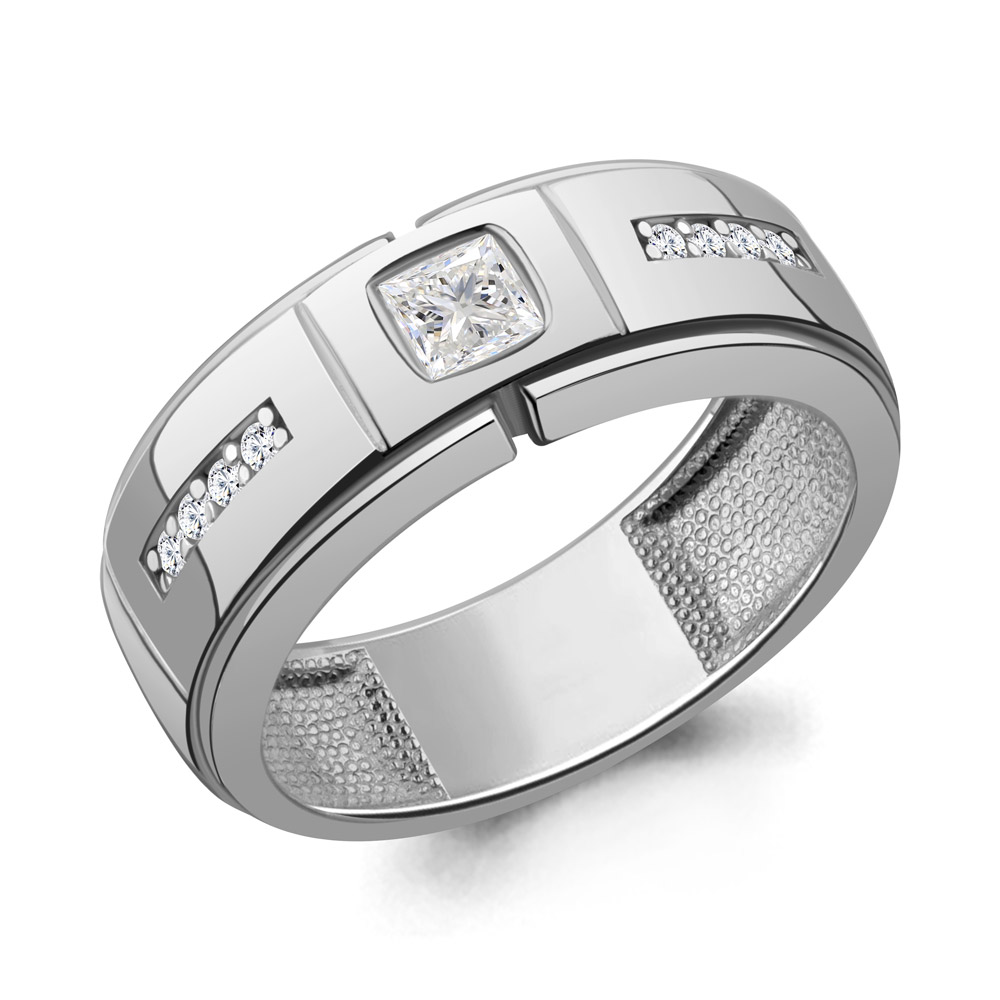 600430А Кольцо из Серебра с фианитами