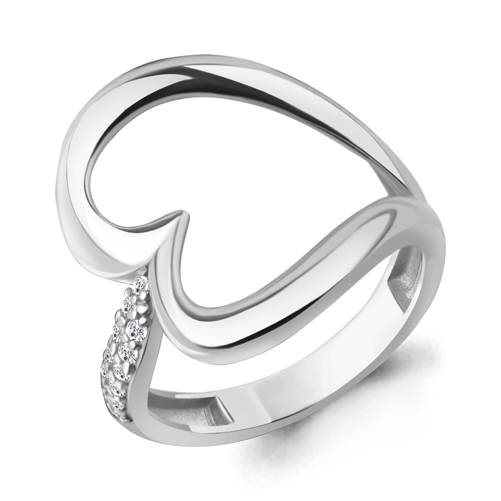 600436А Кольцо из Серебра с фианитами