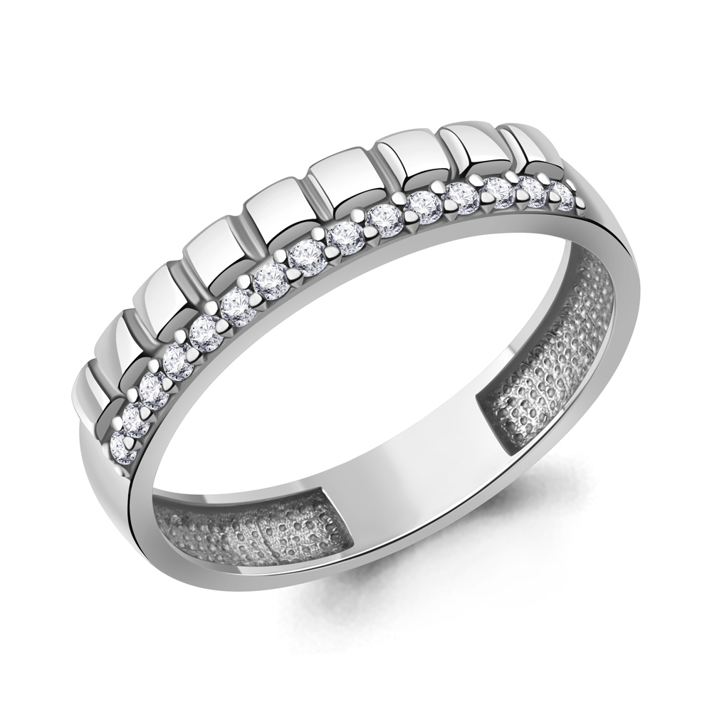 600443А Кольцо из Серебра с фианитами