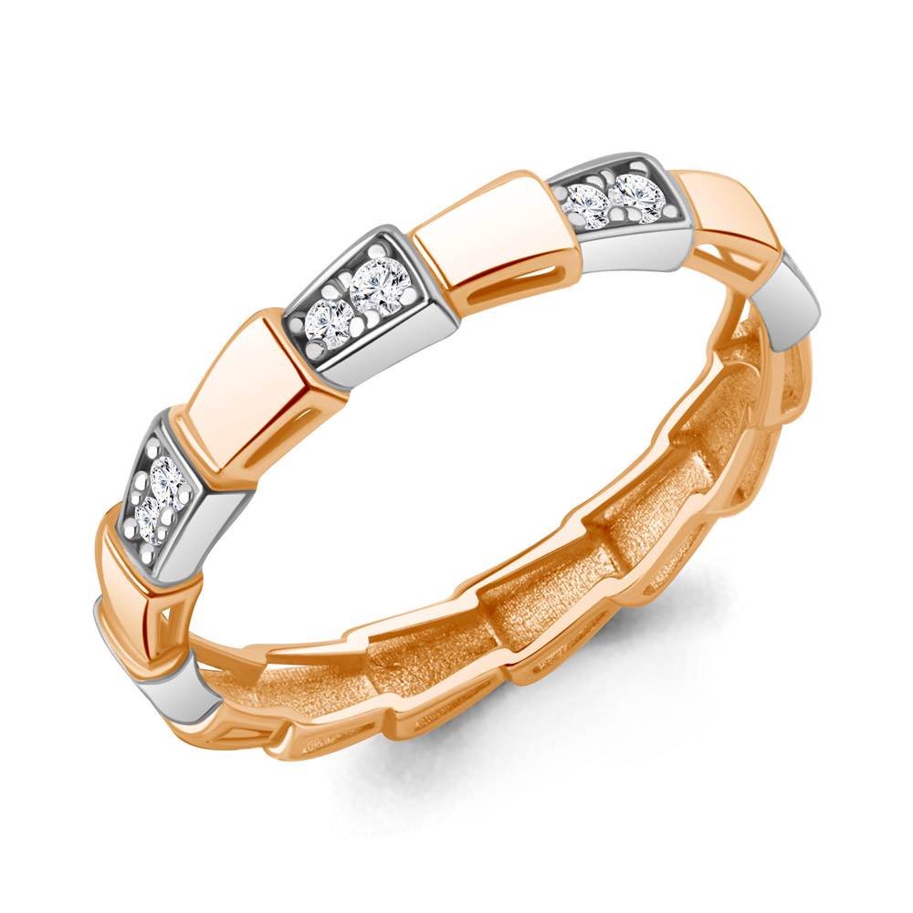 600464А Кольцо из Золота с фианитами