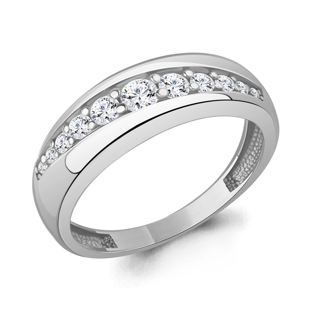 600478А Кольцо из Серебра с фианитами