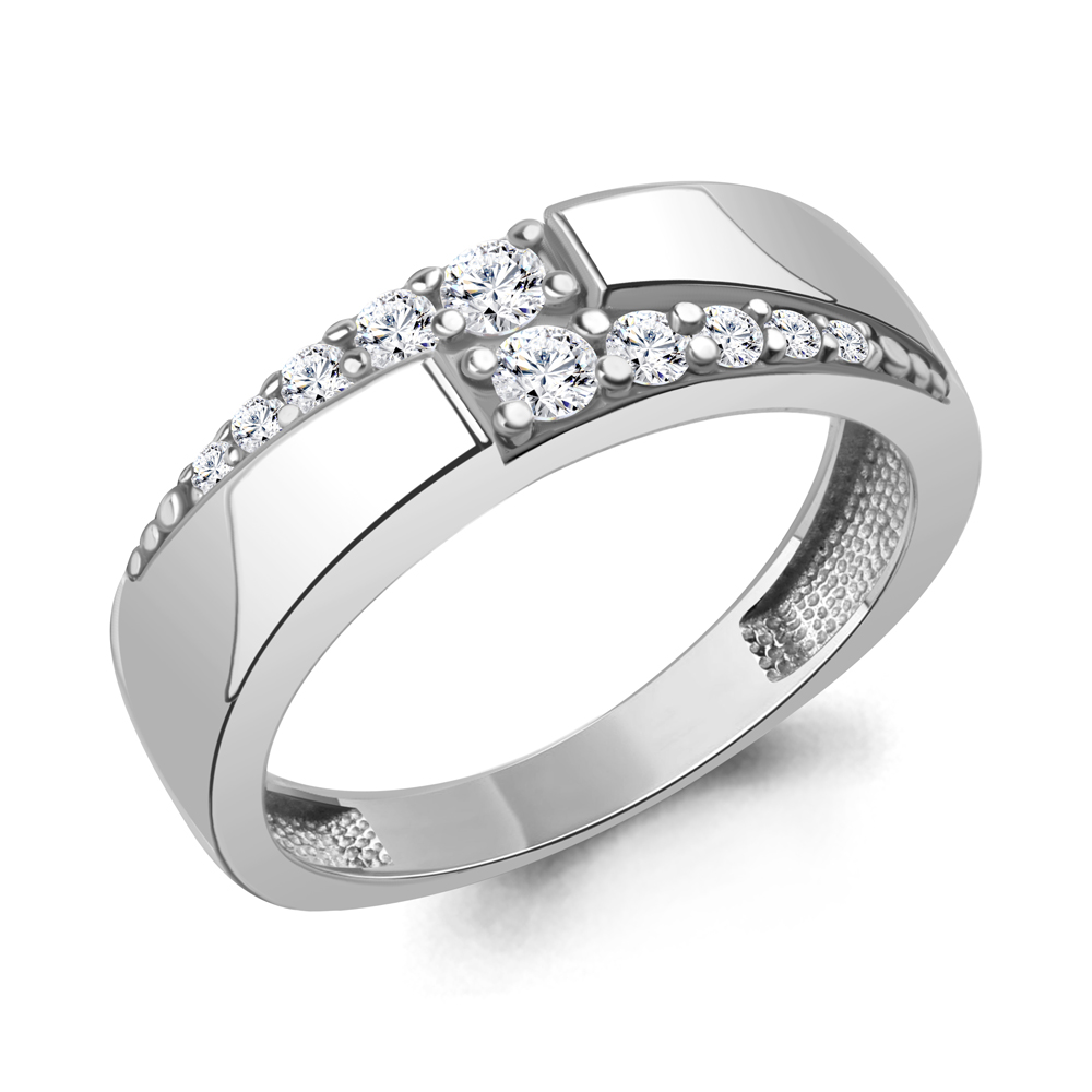 600483А Кольцо из Серебра с фианитами