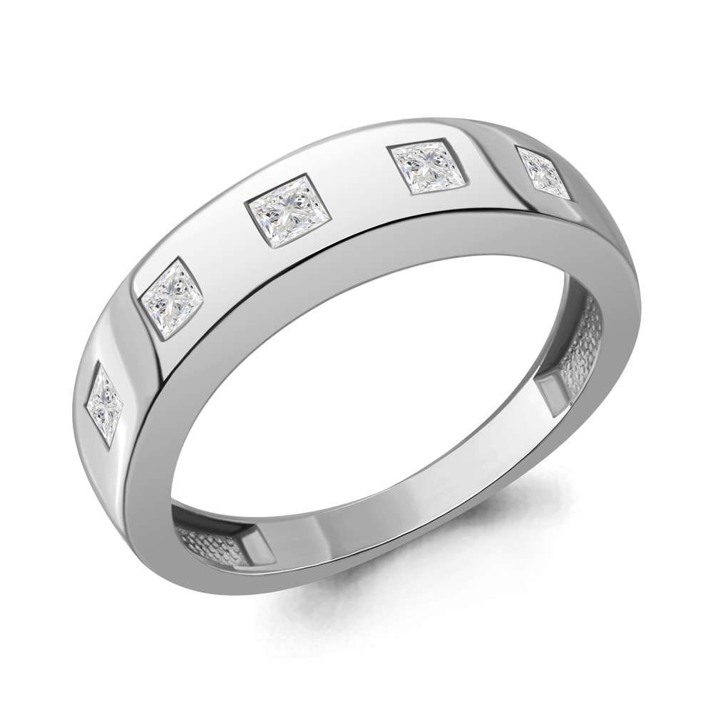 600491 Кольцо из Серебра с фианитами