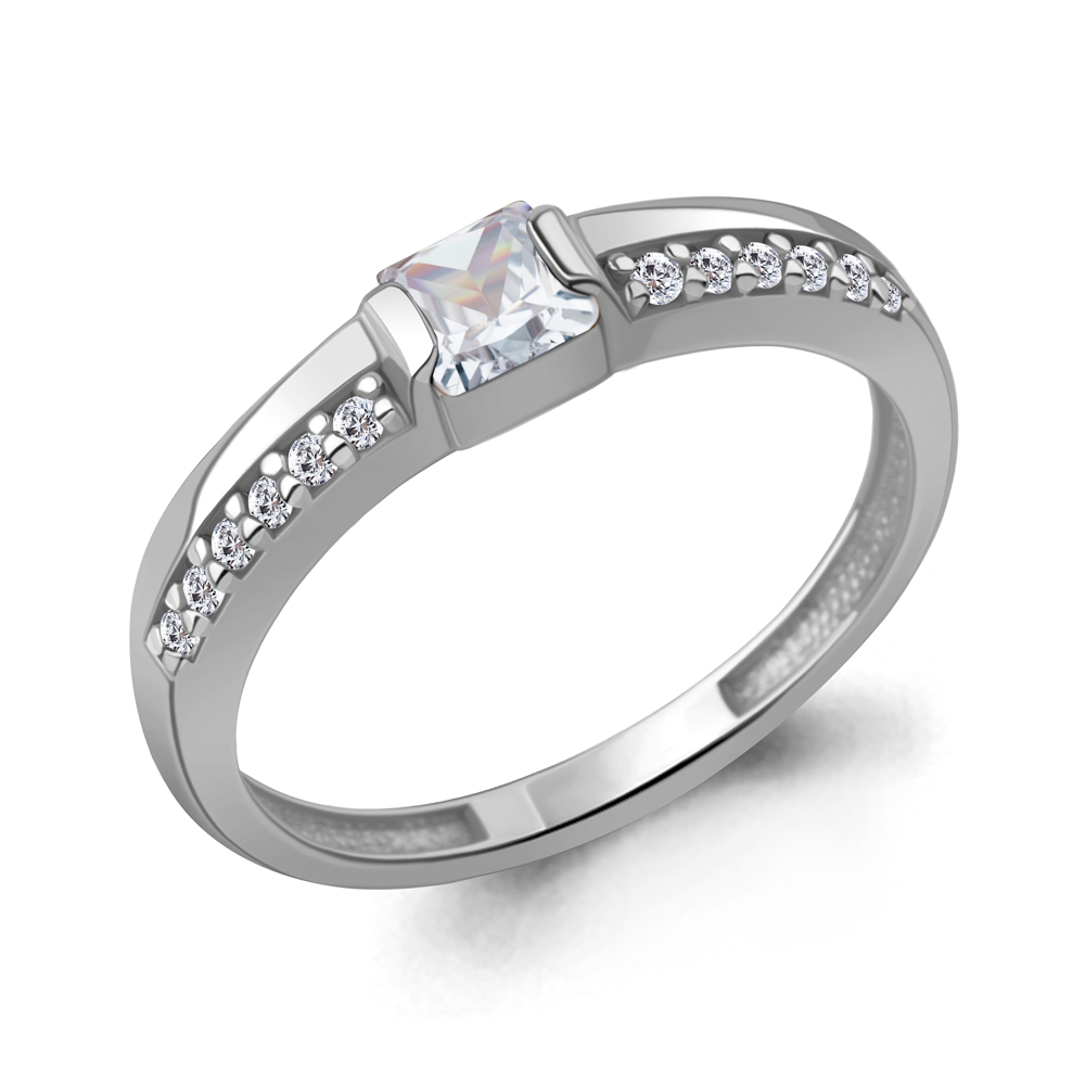 600501А Кольцо из Серебра с фианитами