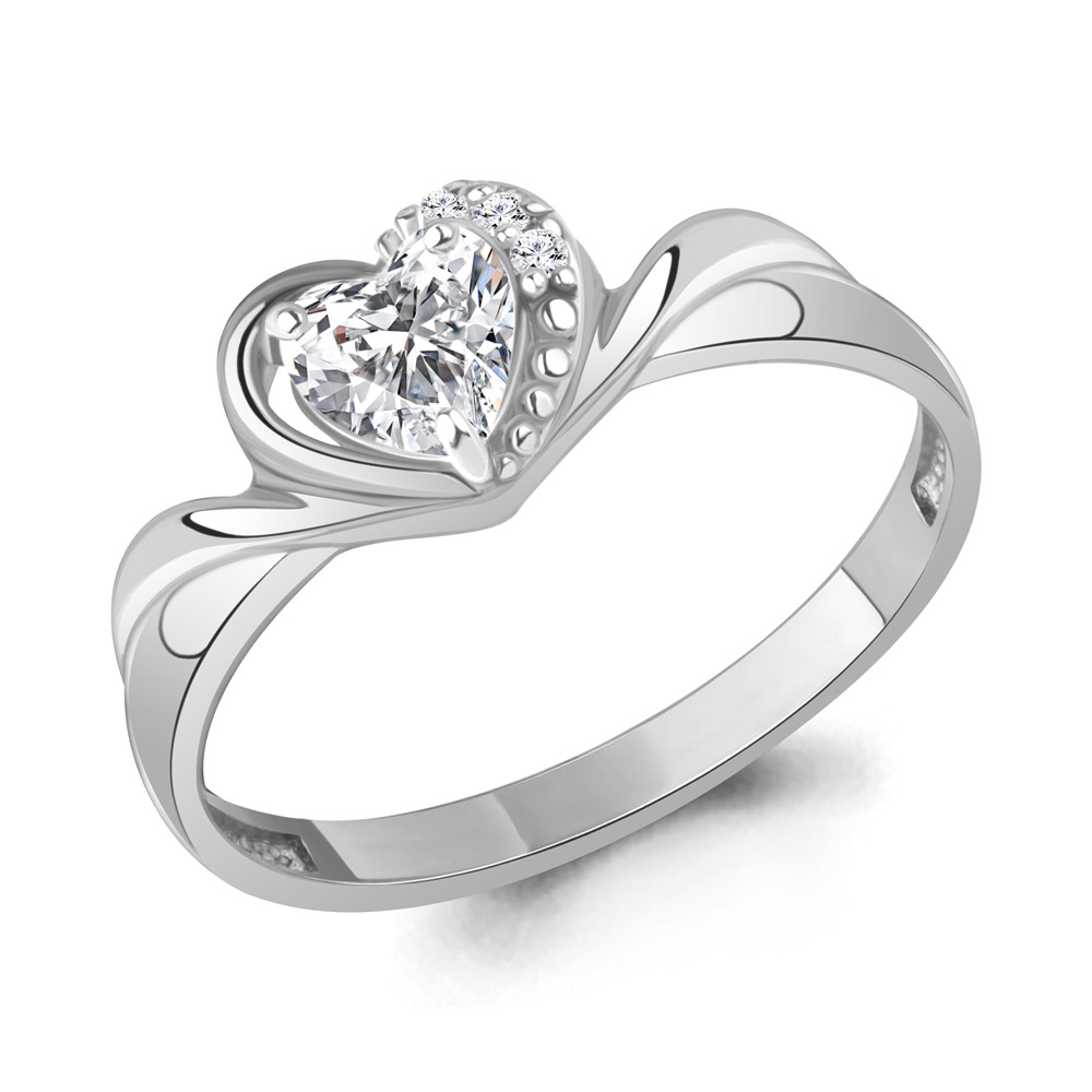 600506А Кольцо из Серебра с фианитами