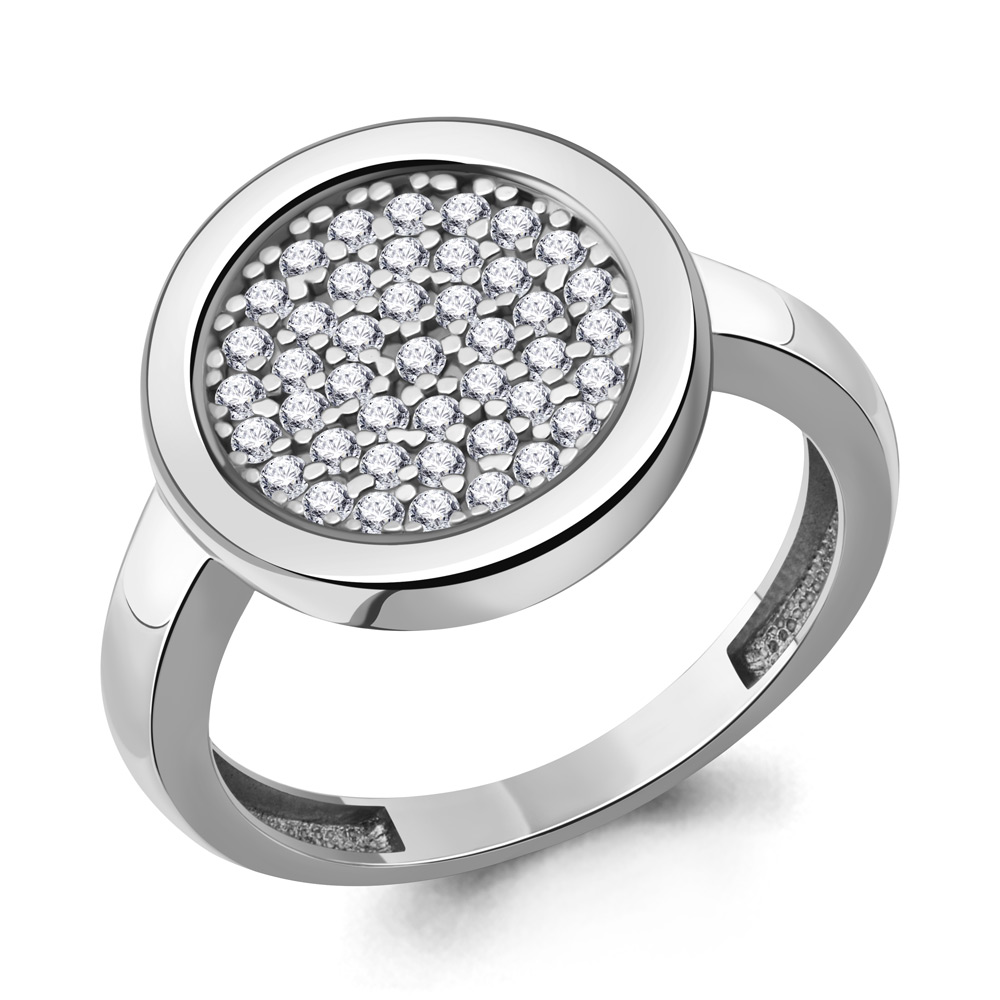 600513А Кольцо из Серебра с фианитами