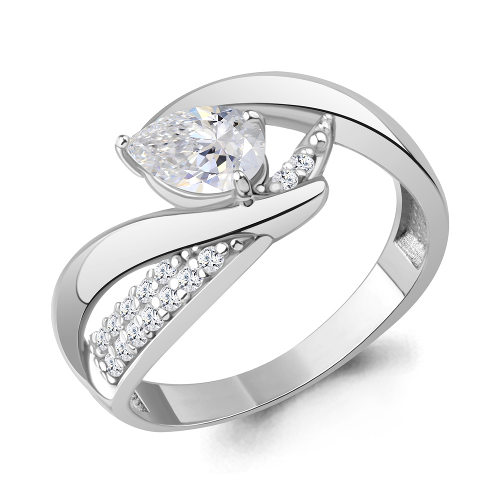 600564А Кольцо из Серебра с фианитами