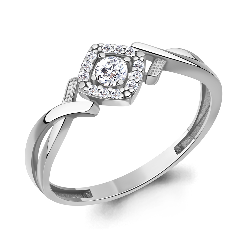 600570А Кольцо из Серебра с фианитами