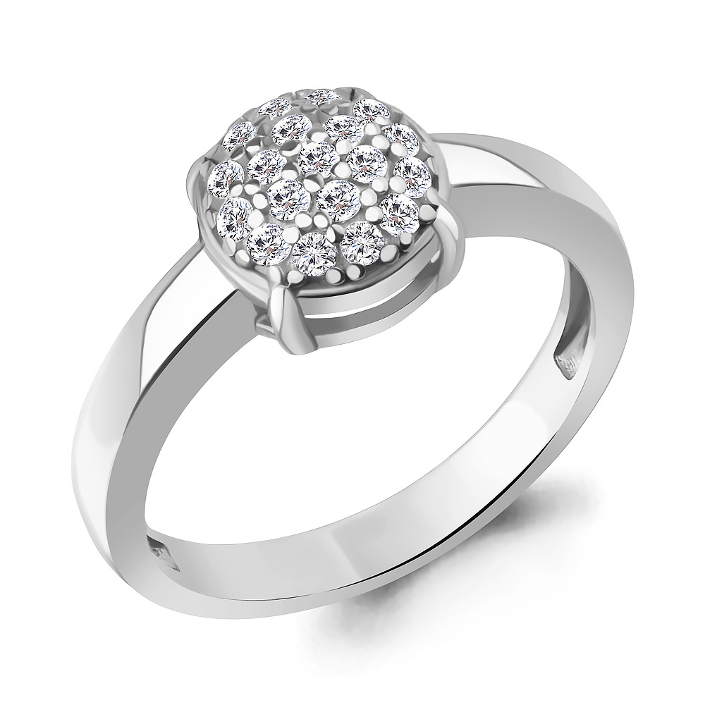 600577А Кольцо из Серебра с фианитами