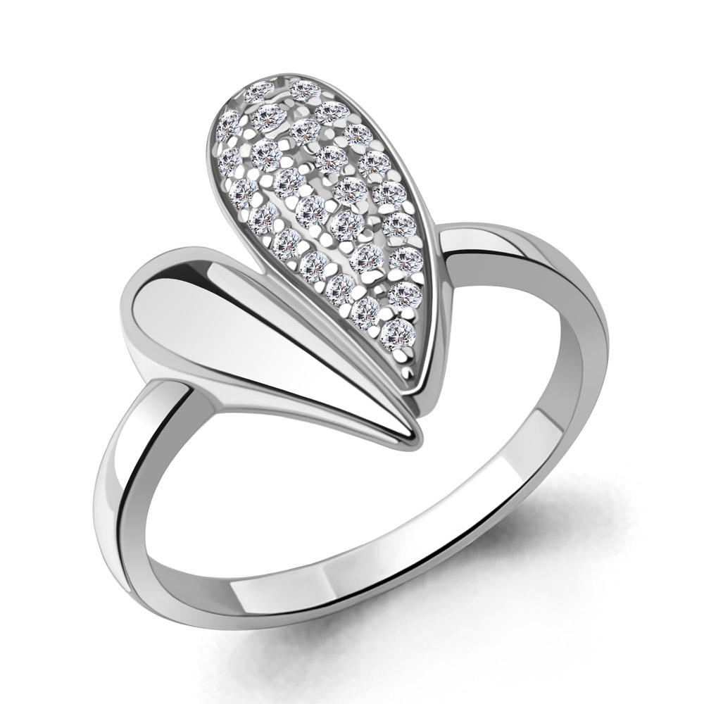 600626А Кольцо из Серебра с фианитами