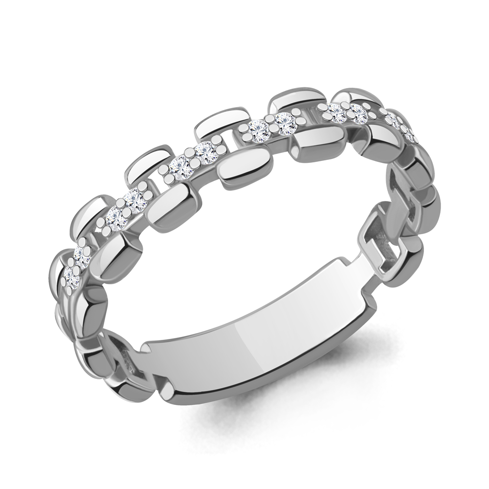 600628А Кольцо из Серебра с фианитами