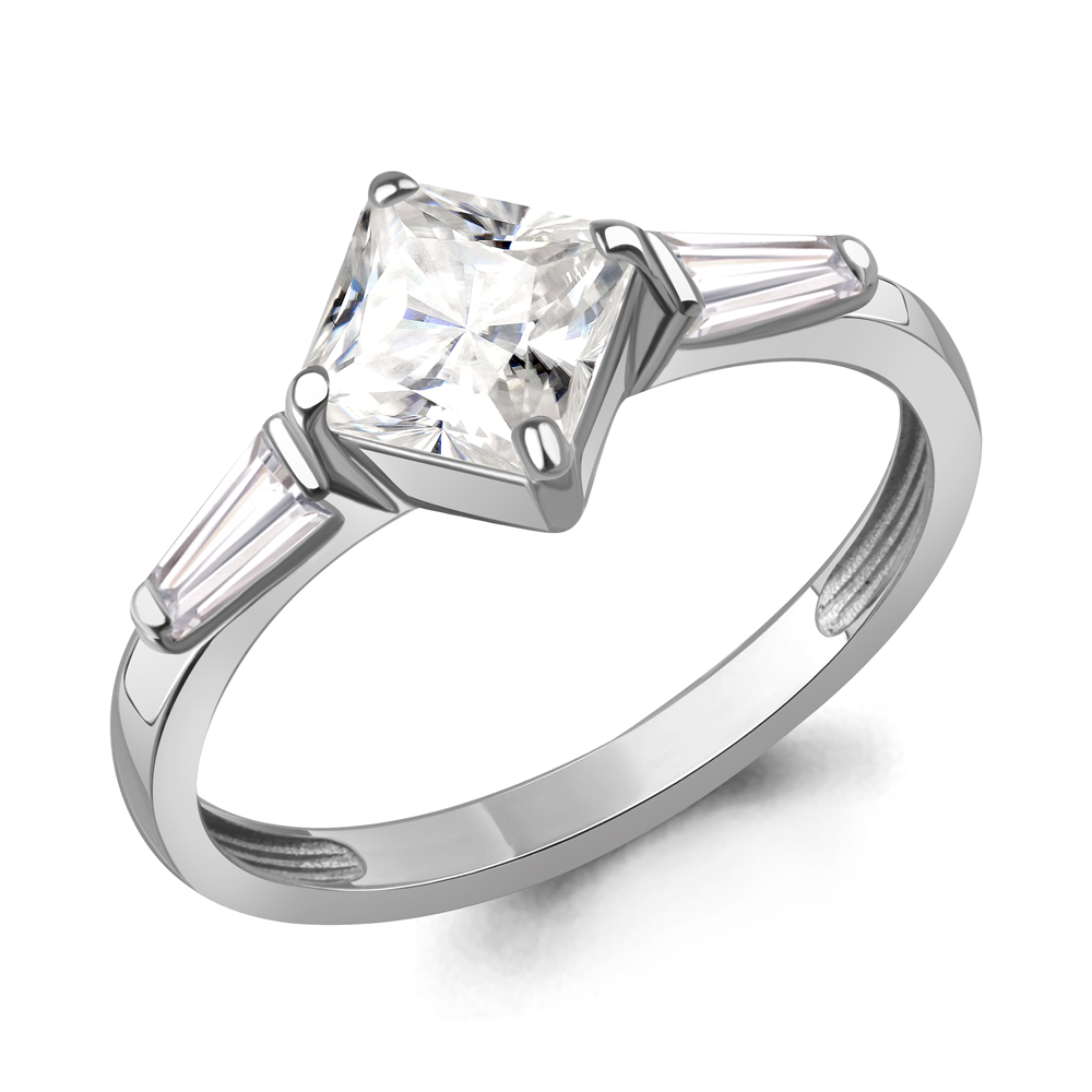 600655 Кольцо из Серебра с фианитами