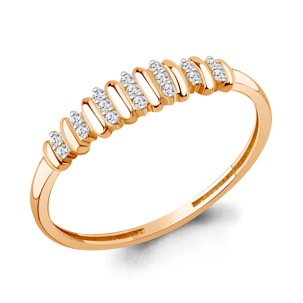 600678А Кольцо из Золота с фианитами