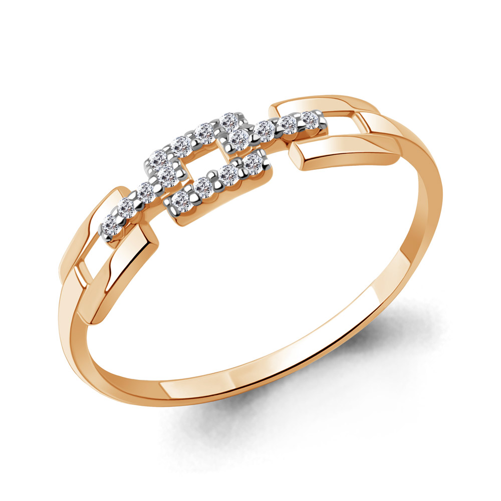 600687А Кольцо из Золота с фианитами