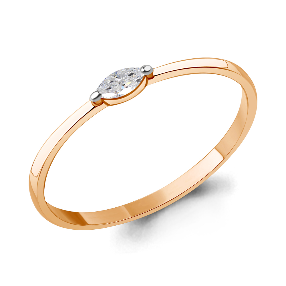 600692 Кольцо из Золота с фианитом