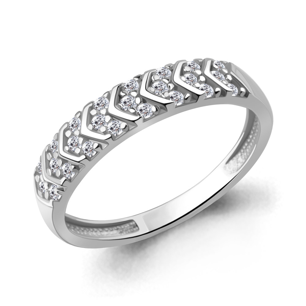 600720А Кольцо из Серебра с фианитами