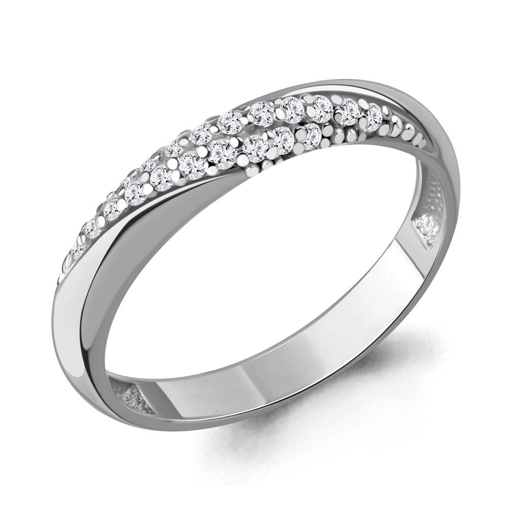 600768А Кольцо из Серебра с фианитами