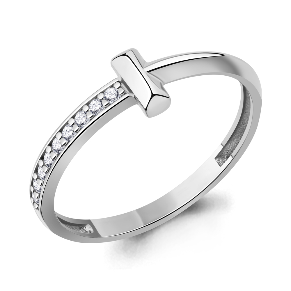 600796А Кольцо из Серебра с фианитами