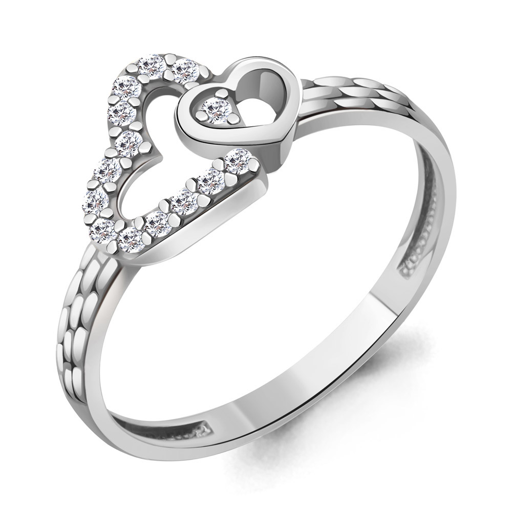 600803А Кольцо из Серебра с фианитами