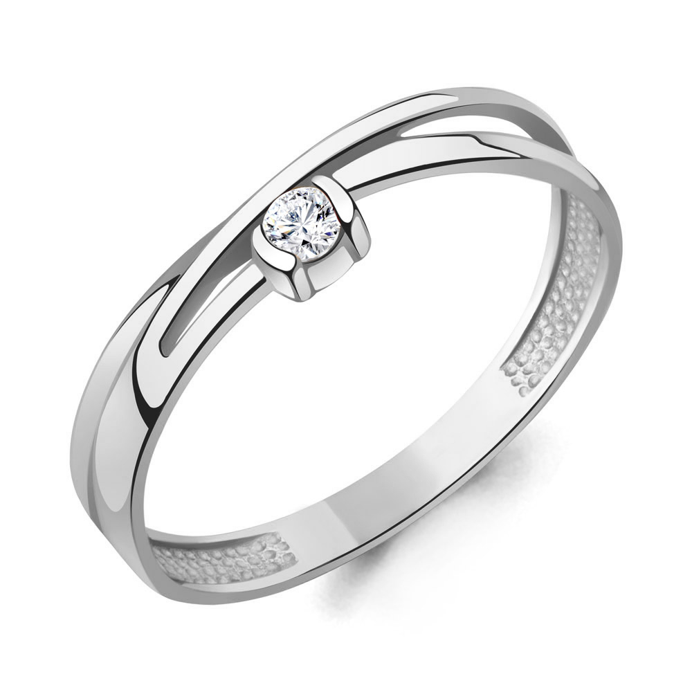 600809 Кольцо из Серебра с фианитом