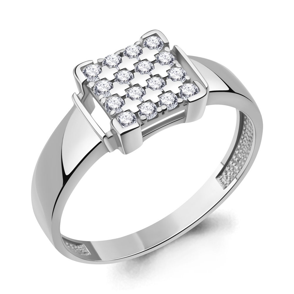 600859А Кольцо из Серебра с фианитами