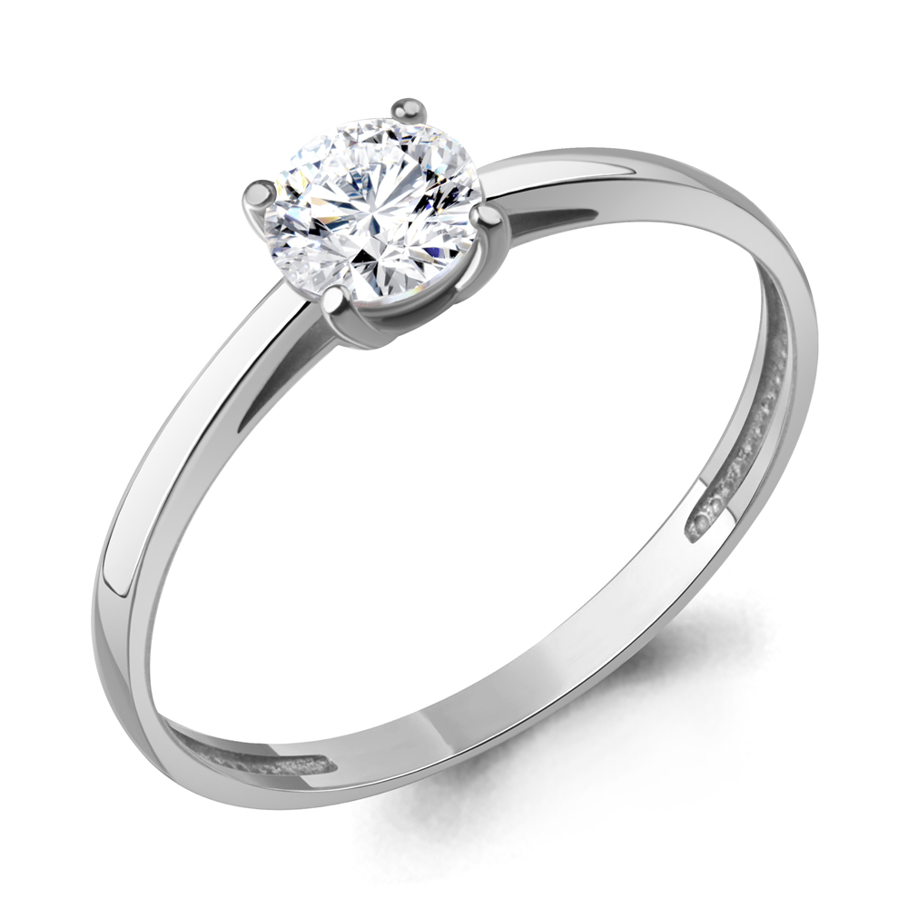 600862 Кольцо из Серебра с фианитом