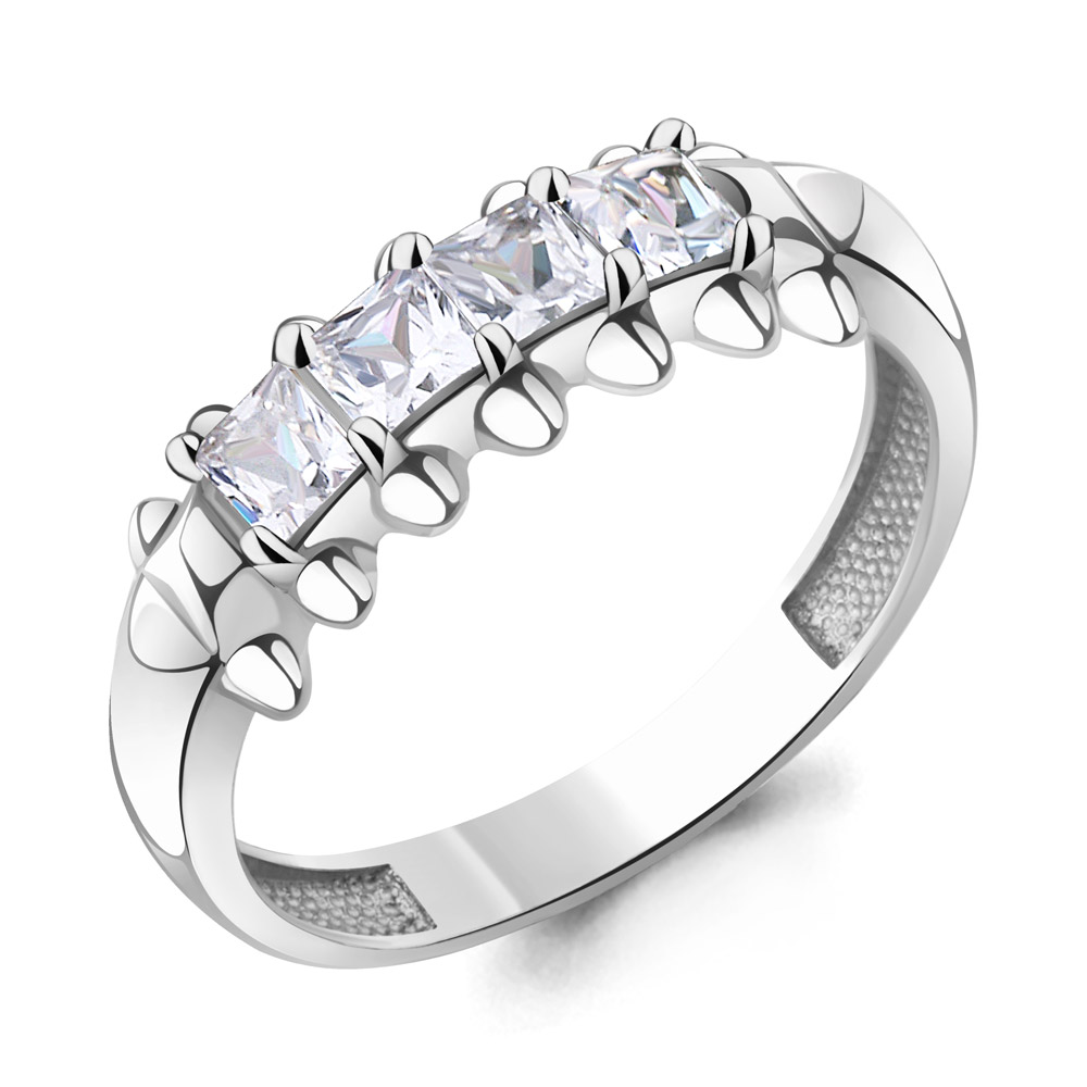 600869 Кольцо из Серебра с фианитами