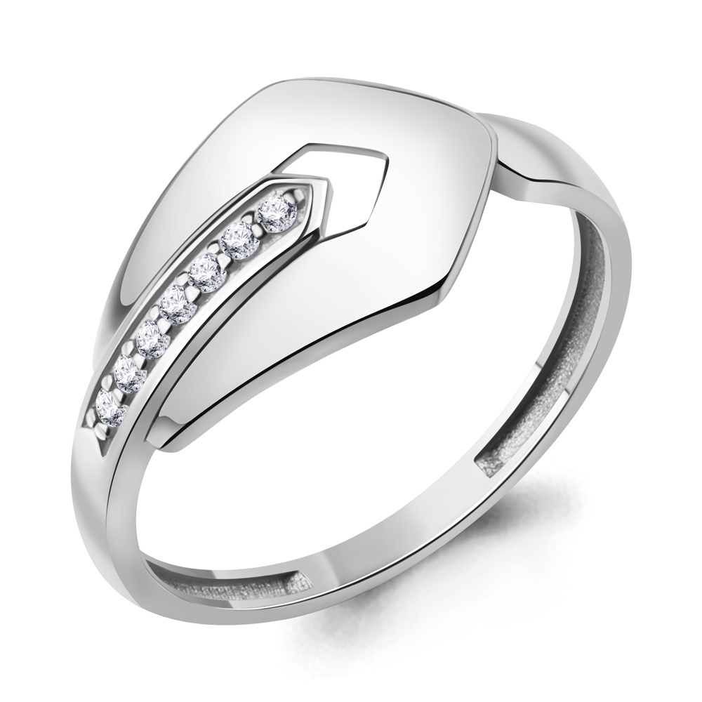 600886А Кольцо из Серебра с фианитами