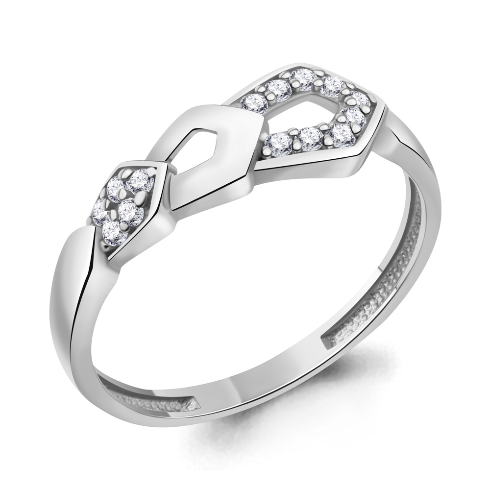 600887А Кольцо из Серебра с фианитами