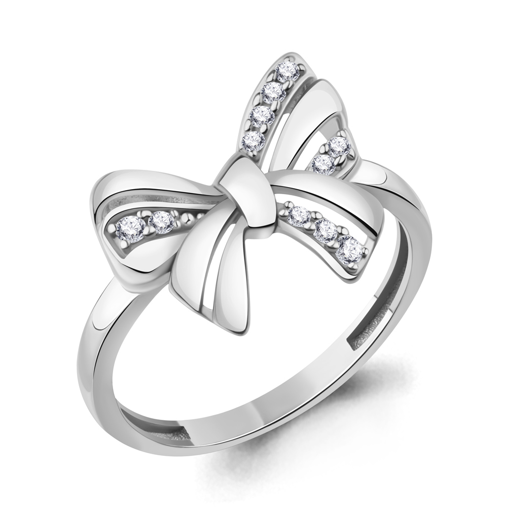 600890А Кольцо из Серебра с фианитами