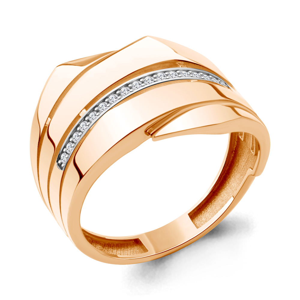 600917 Кольцо из Золота с фианитами