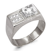 60600А Кольцо из Серебра с фианитами