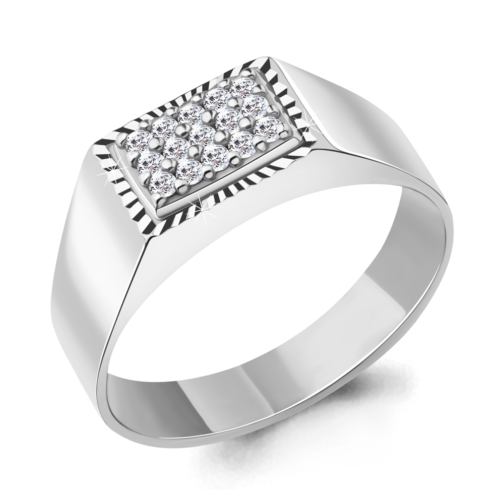 61021А Кольцо из Серебра с фианитами