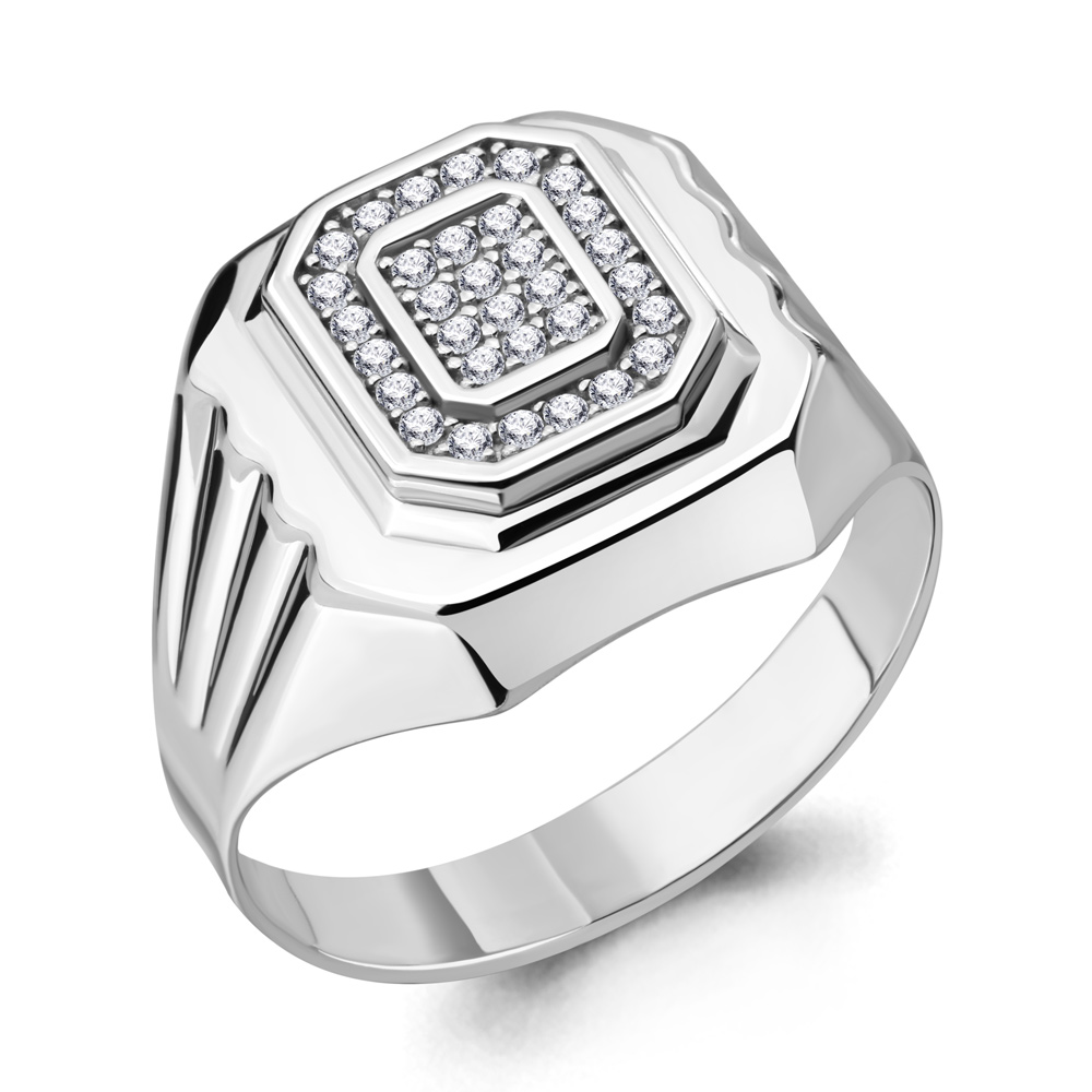 62084А Кольцо из Серебра с фианитами