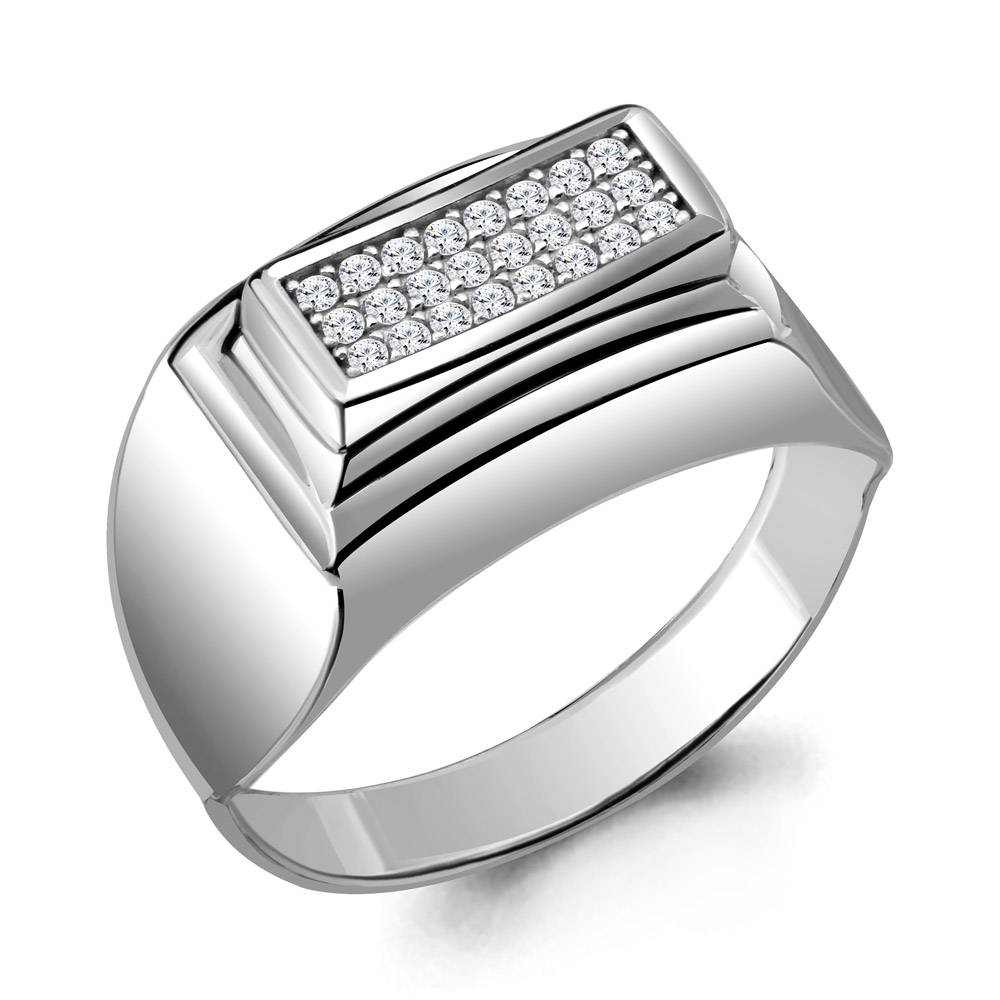 62086А Кольцо из Серебра с фианитами