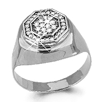 62093А Кольцо из Серебра с фианитами