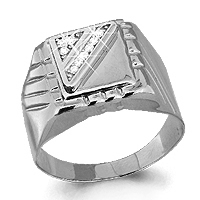 62120А Кольцо из Серебра с фианитами