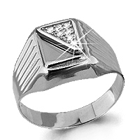 62122А Кольцо из Серебра с фианитами